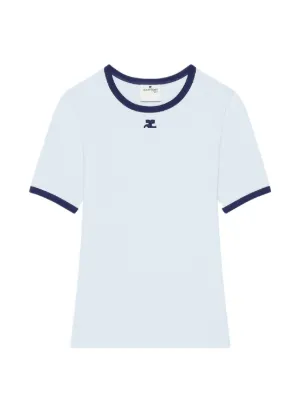 Courrèges コントラストトリム Tシャツ | ホワイト | FARFETCH JP