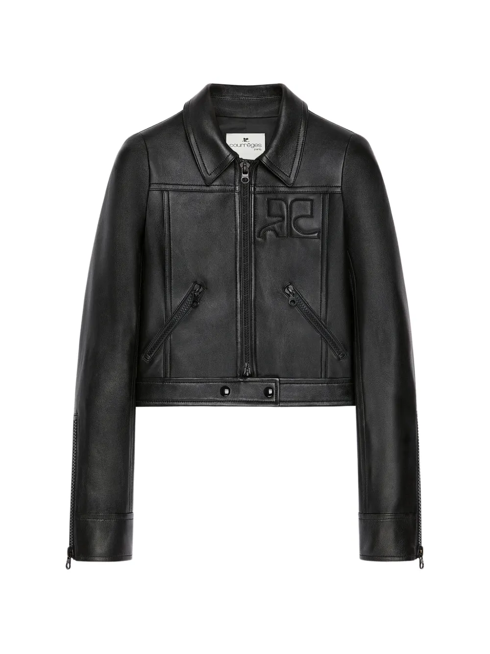 Courrèges lodo-detail jacket - Nero