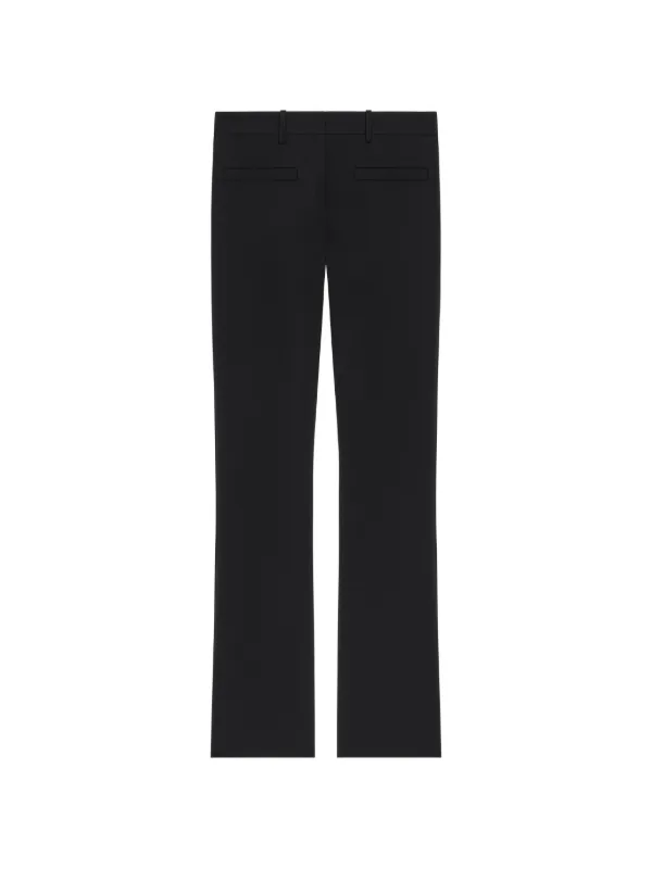 Courrèges Tailored Heritage Bootcut Trousers in Black