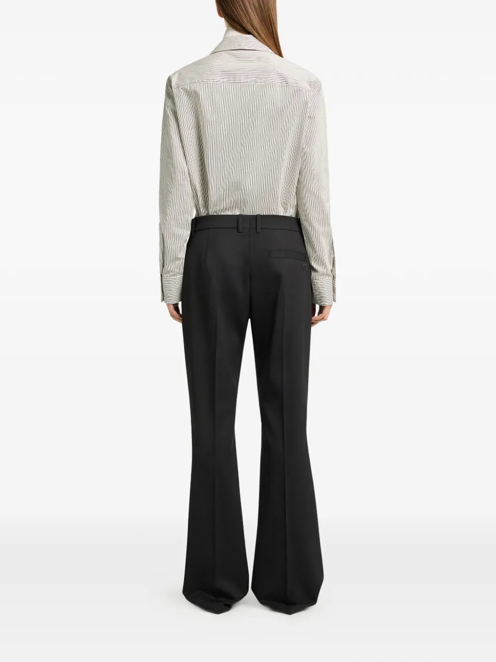 Courrèges Wollen pantalon Zwart