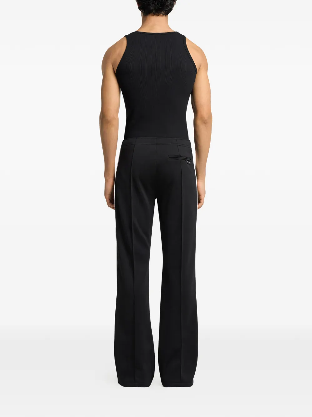 Courrèges Tanktop met logopatch Zwart