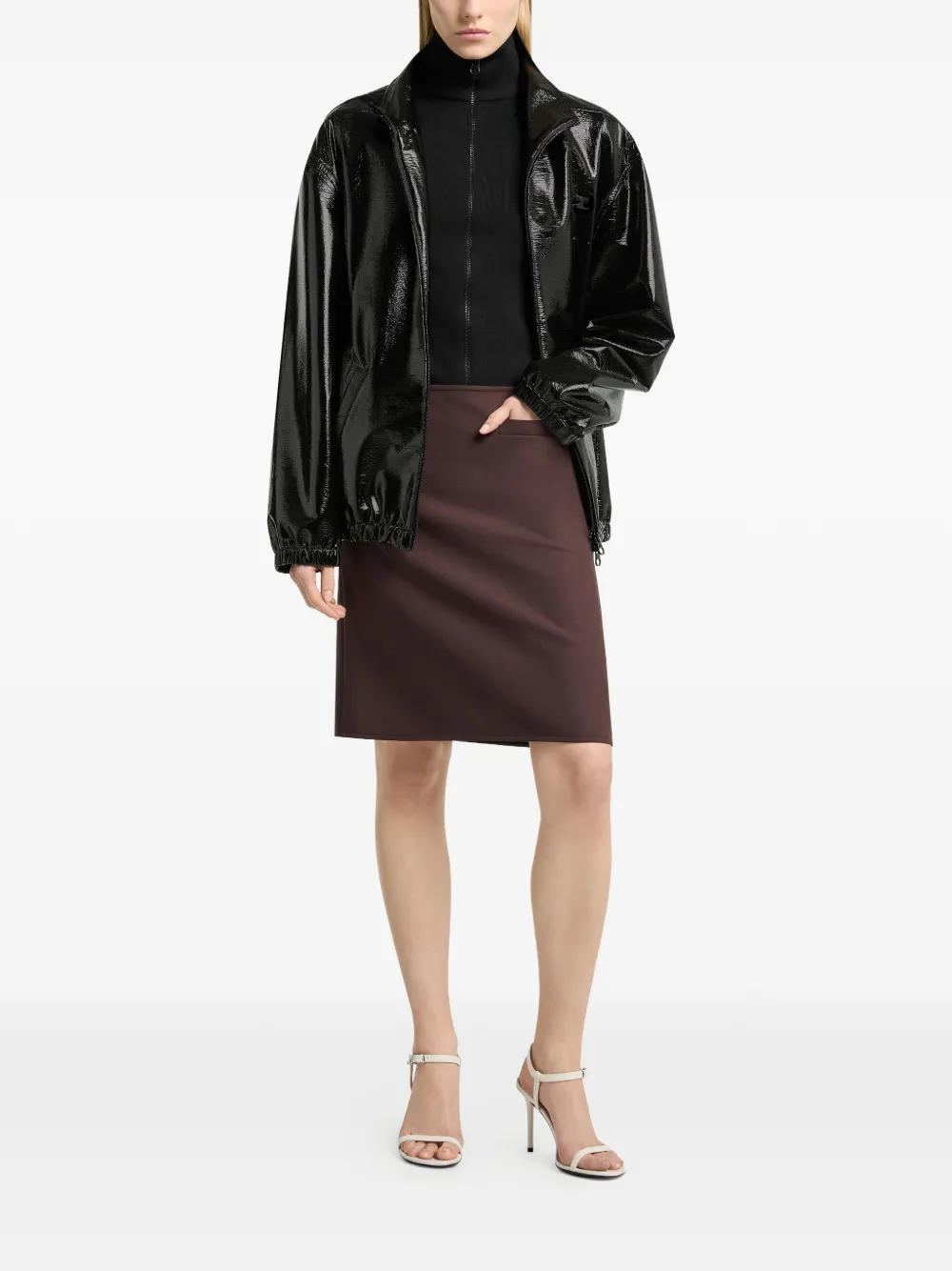 Courrèges Oversized trainingsjack Zwart