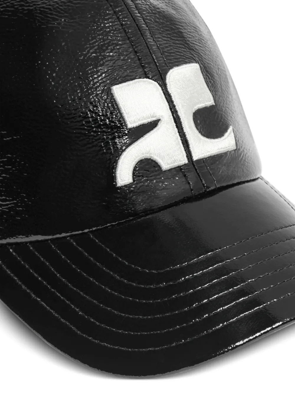 Courrèges Pet met AC-logo Zwart