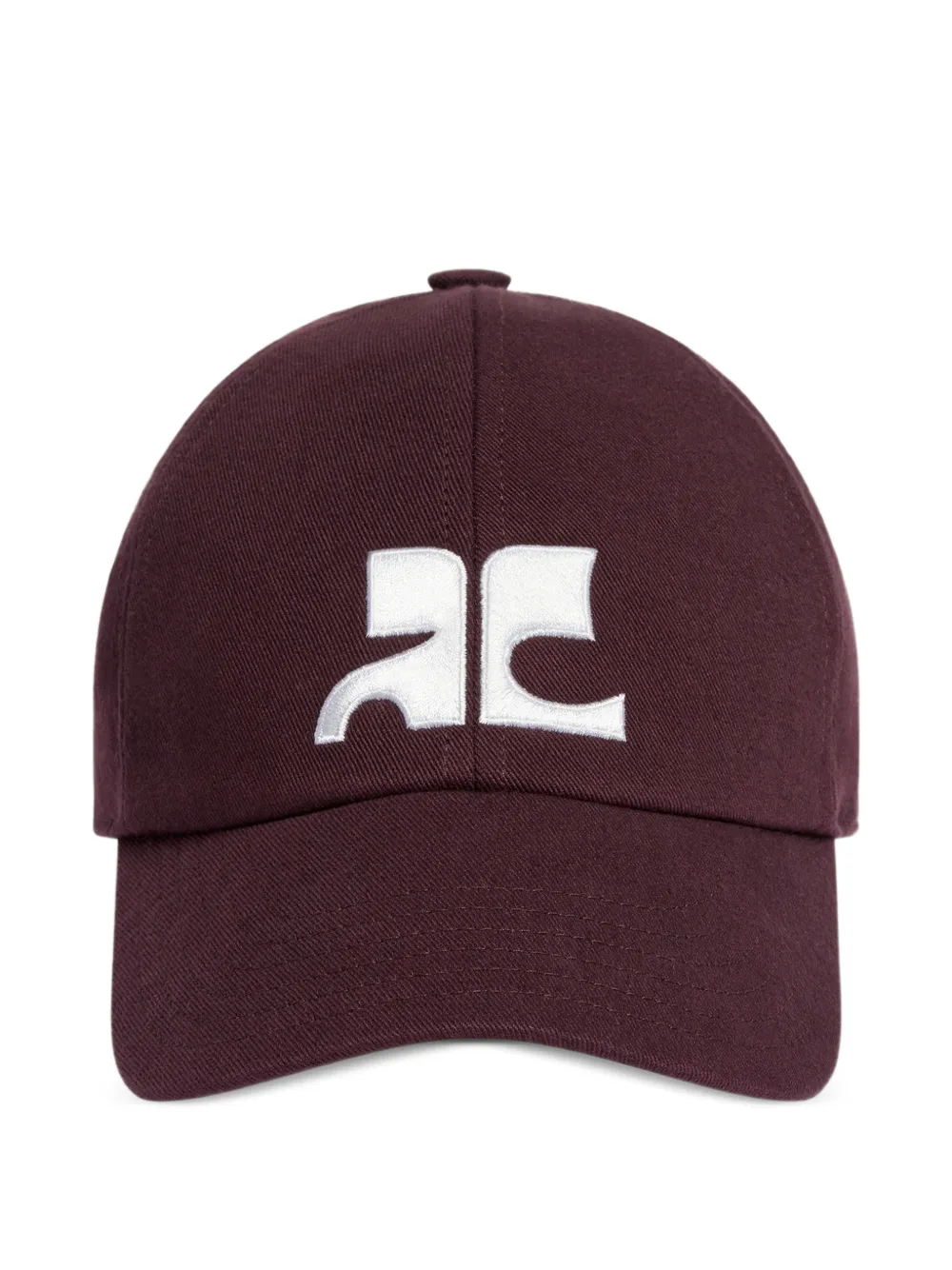 Courrèges AC-logo cotton cap - Viola