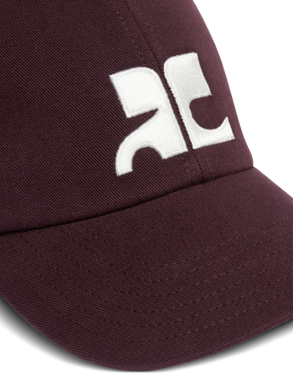 Courrèges Katoenen pet met AC-logo Paars