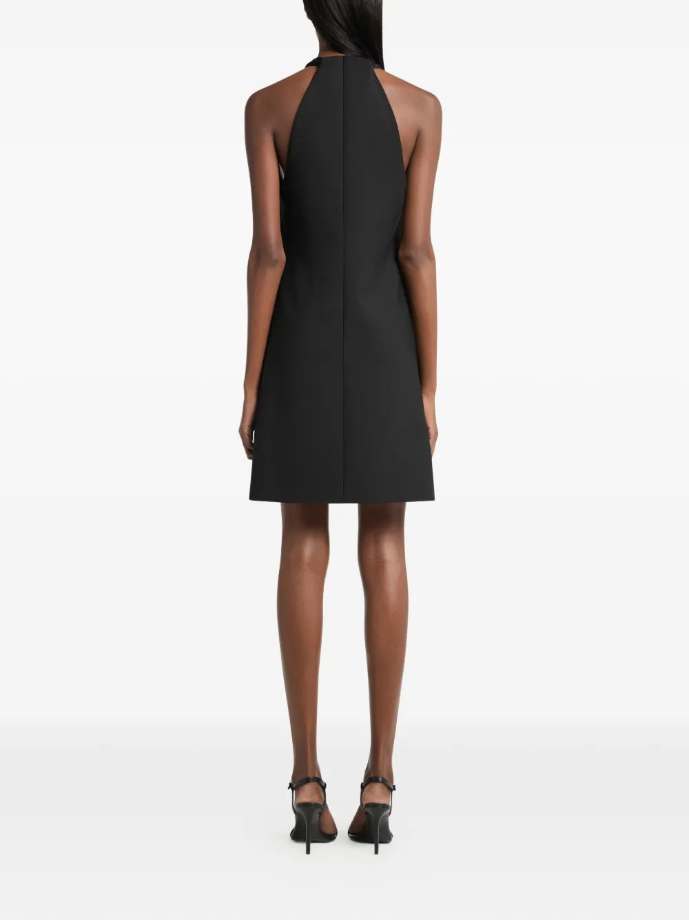 Courrèges Mini-jurk met logodetail Zwart