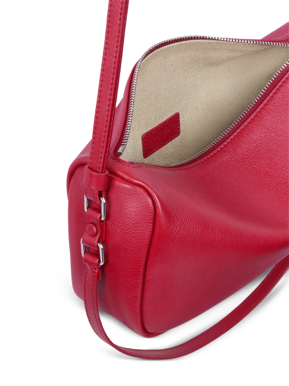 Courrèges Kleine Three Sixty schoudertas Rood