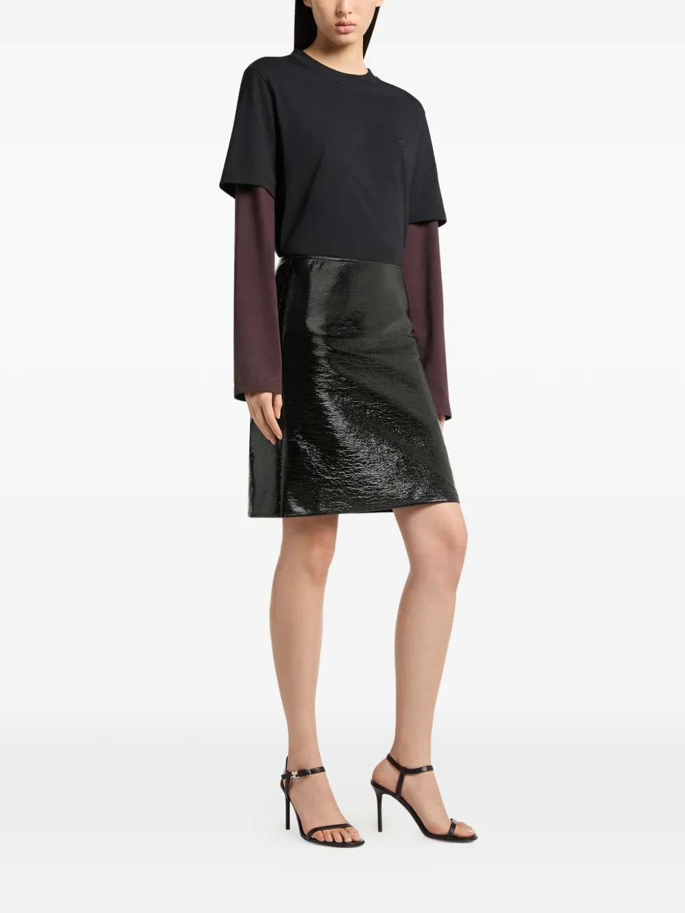 Courrèges Mini-rok met A-lijn Zwart