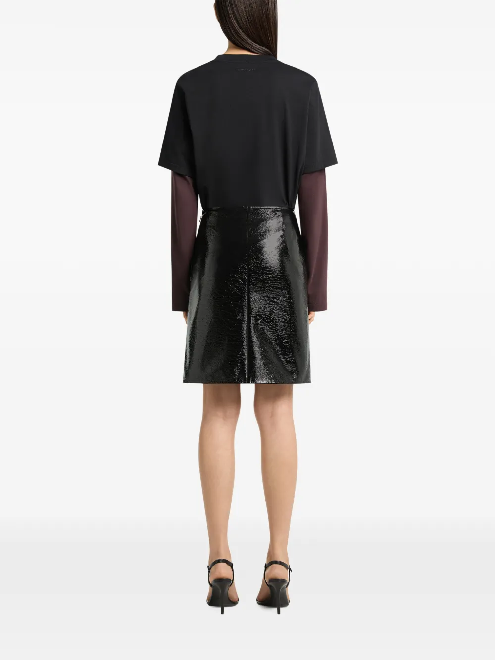 Courrèges Mini-rok met A-lijn Zwart