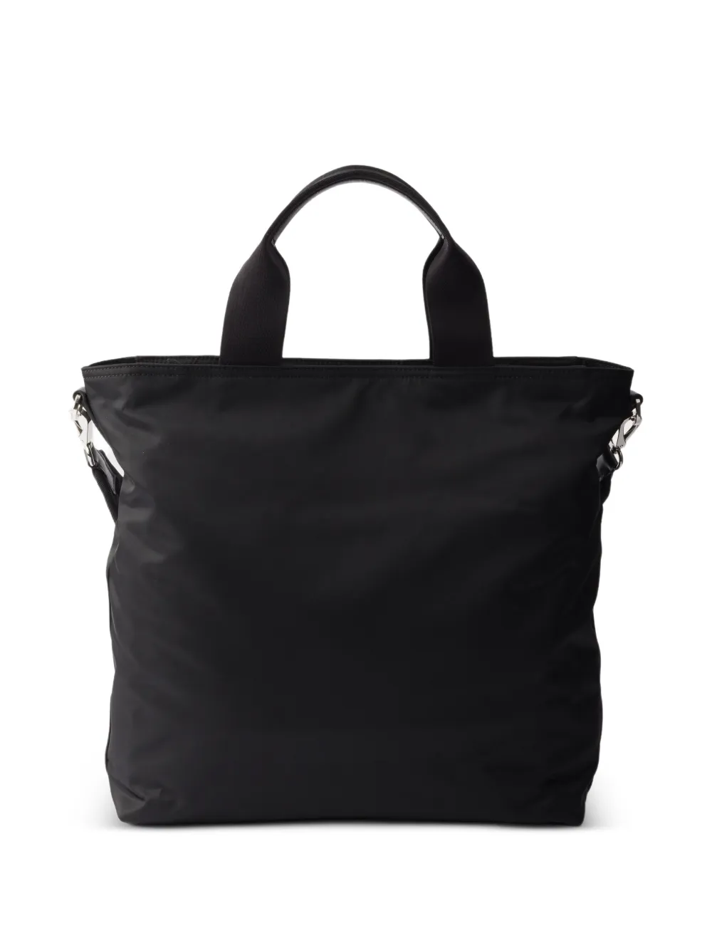 Prada Explore Re-Nylon en leren shopper Zwart
