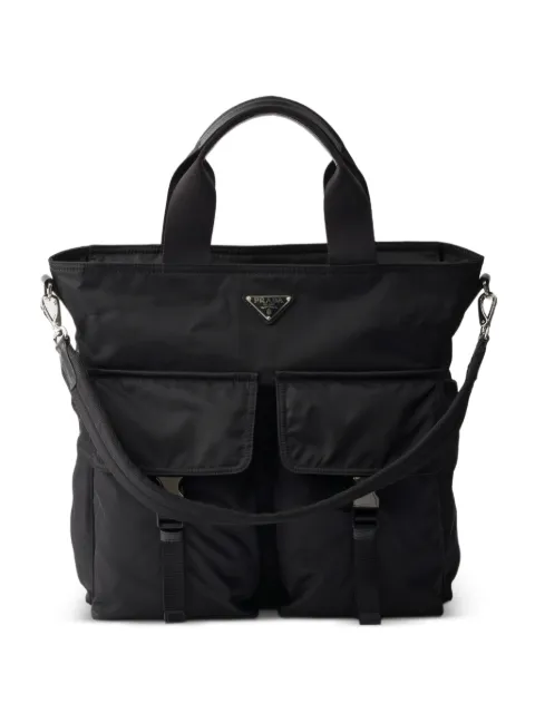 Prada Explore Re-Nylon and leather tote bag