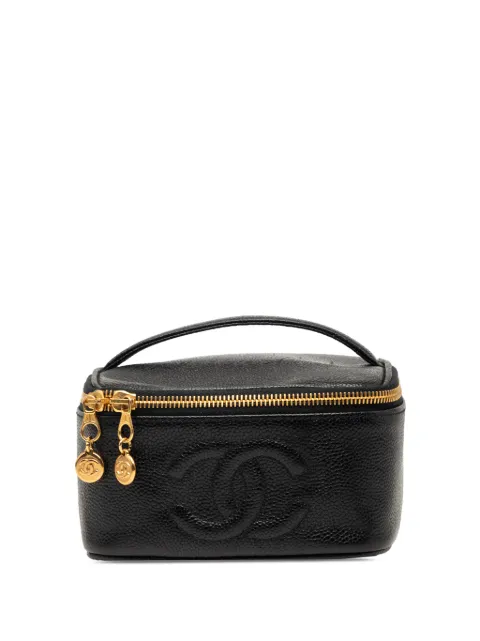 CHANEL Pre-Owned 1996-1997 CC Caviar vanity bag