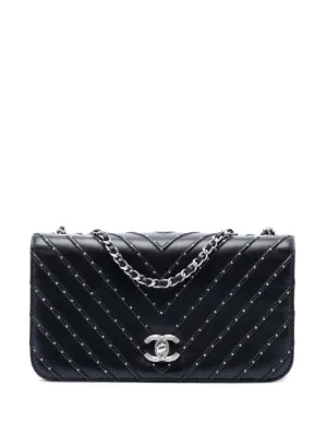 CHANEL Pre-Owned 2006-2008 Medium Classic Perforated Lambskin