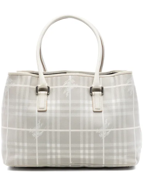 Burberry Pre-Owned 2018-2023 Haymarket Check Canvas tote bag