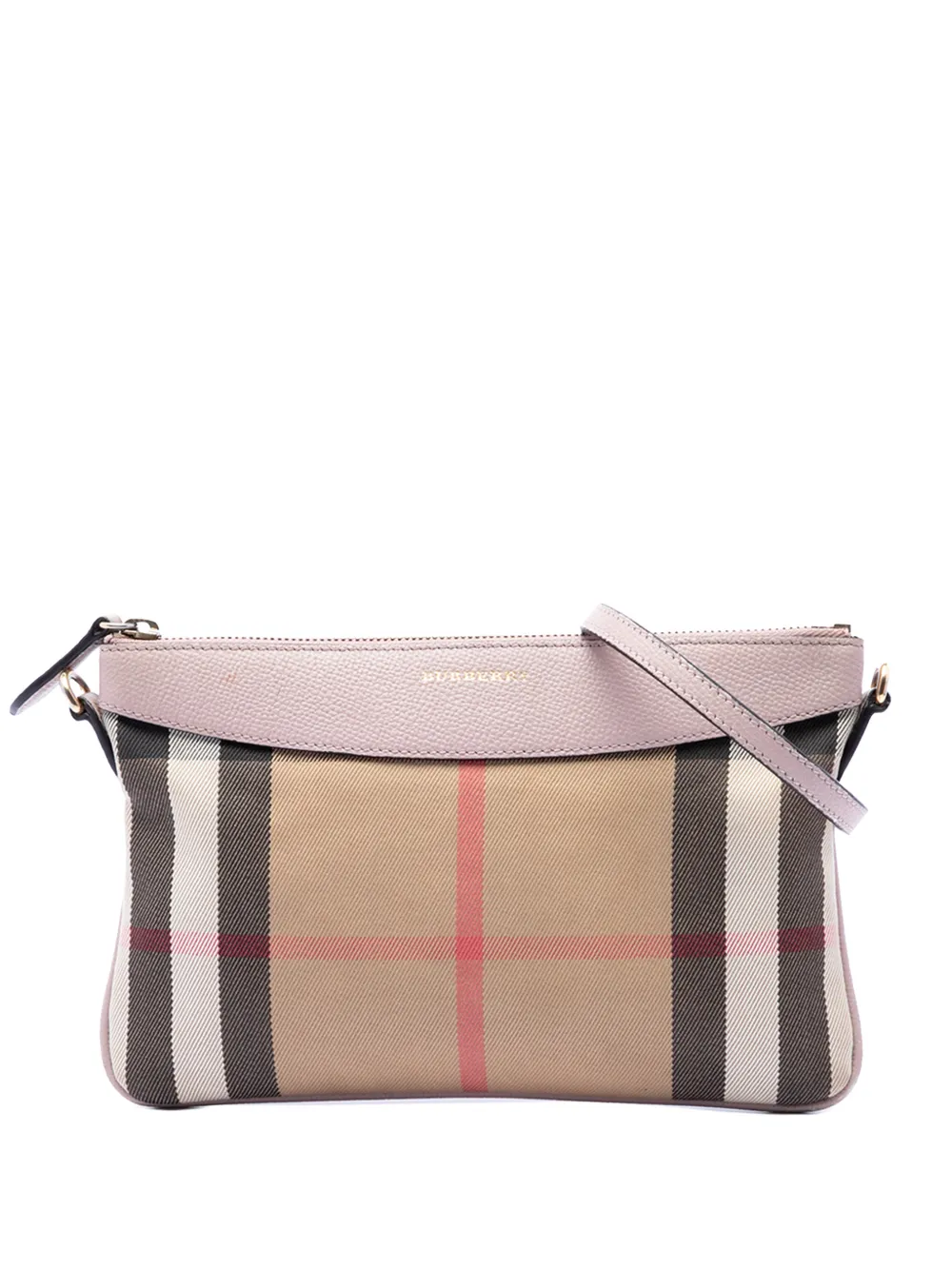 Burberry Pre-Owned 2000-2017 House Check Canvas Derby Peyton crossbody bag - Brown