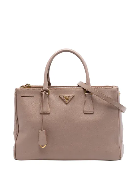 Prada Pre-Owned 2013-2026 Medium Saffiano Lux Galleria Double Zip Tote satchel
