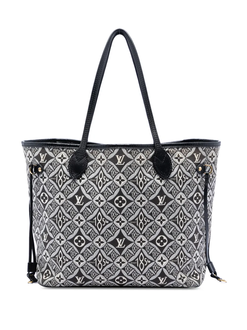 Louis Vuitton Pre-Owned 2020 Monogram Jacquard Since 1854 Neverfull MM tote bag - Nero