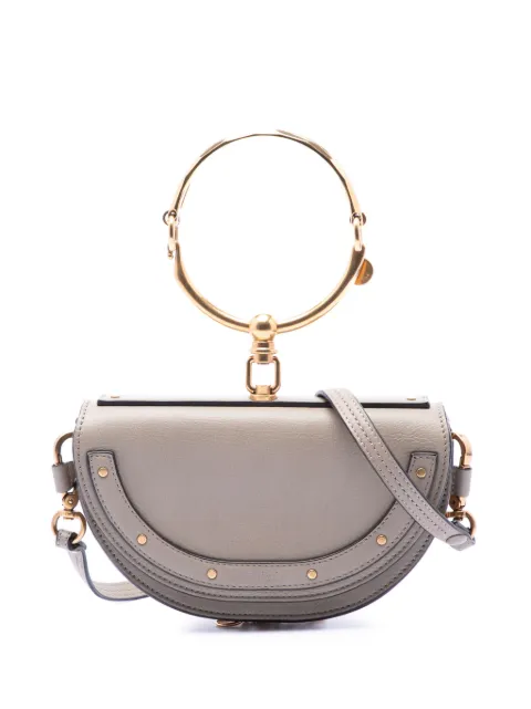 Chloé Pre-Owned bolsa satchel Nile Bracelet mini de piel de becerro 2018