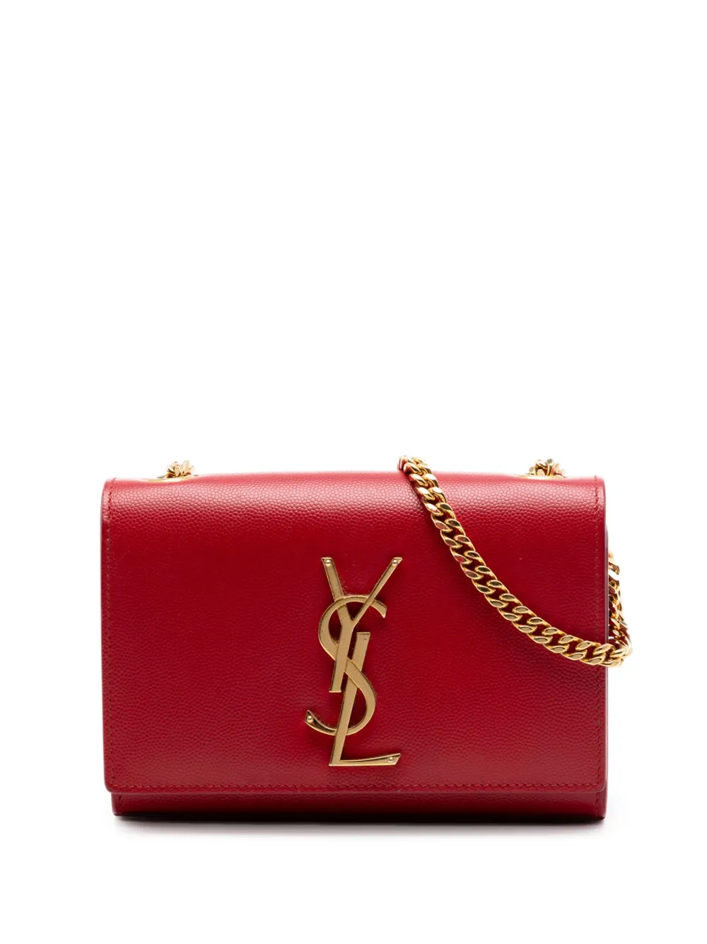 Saint Laurent Pre-Owned 2015 Small Grain De Poudre Monogram Kate crossbody bag - Rot