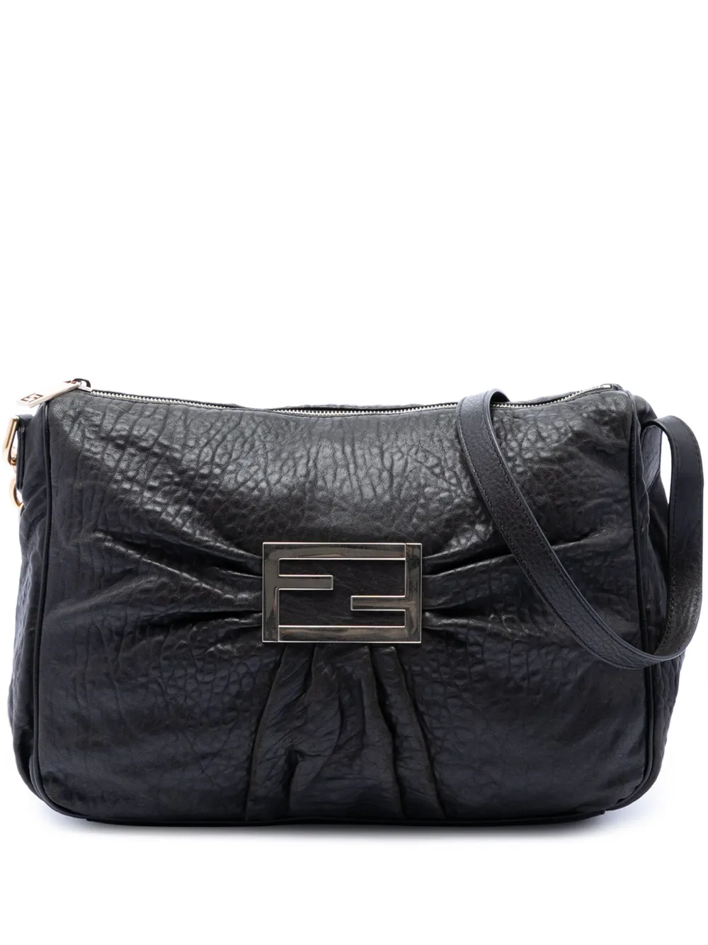Fendi Pre-Owned 2010-2026 Large Leather Mia crossbody bag - Schwarz