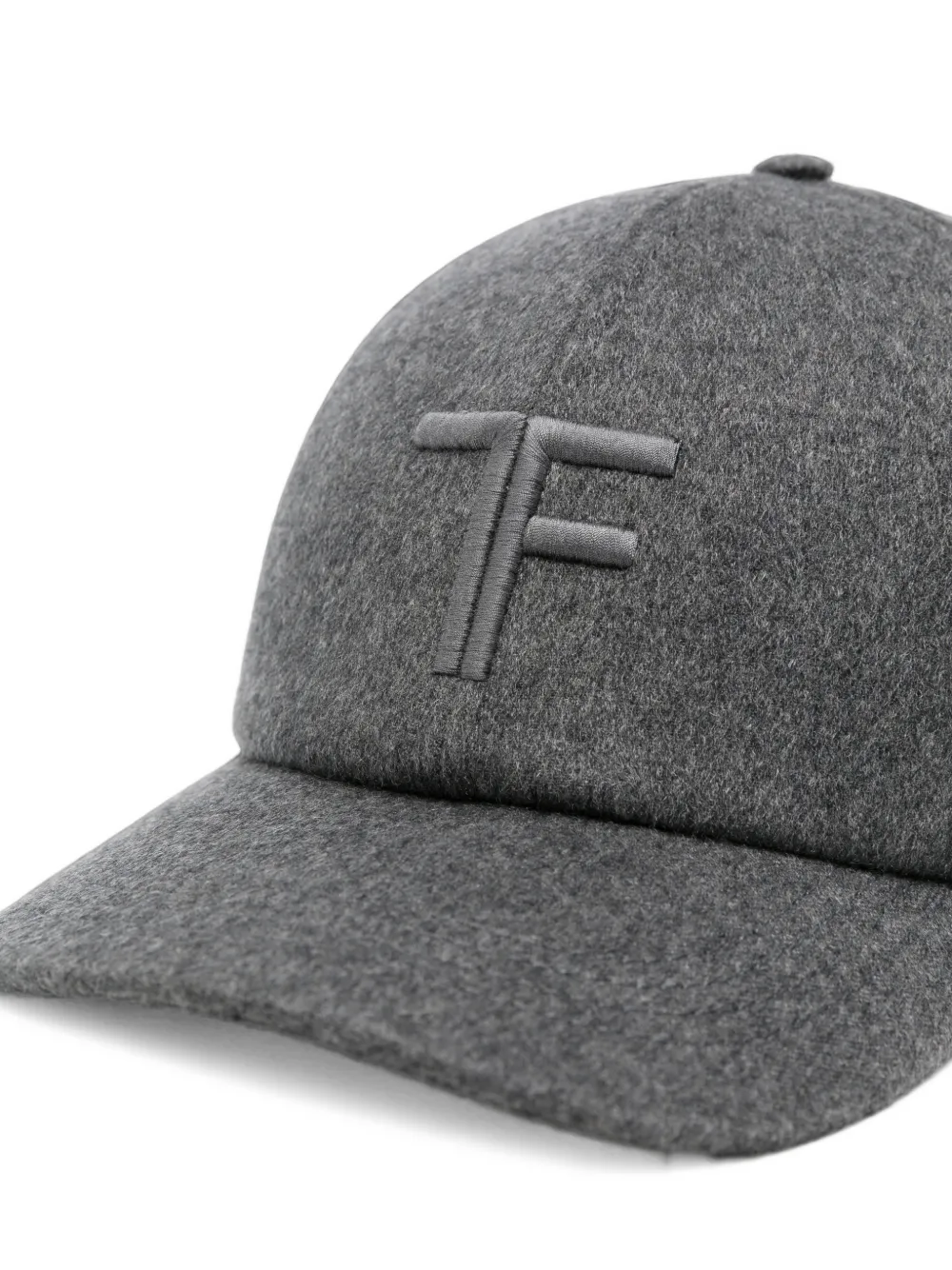 TOM FORD TF logo-embroidered baseball cap Grijs