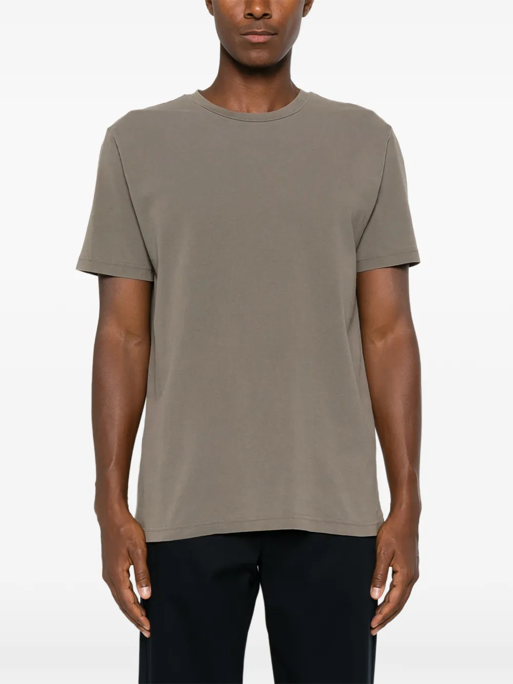 A.P.C. T-shirt met logoprint met ronde hals Grijs