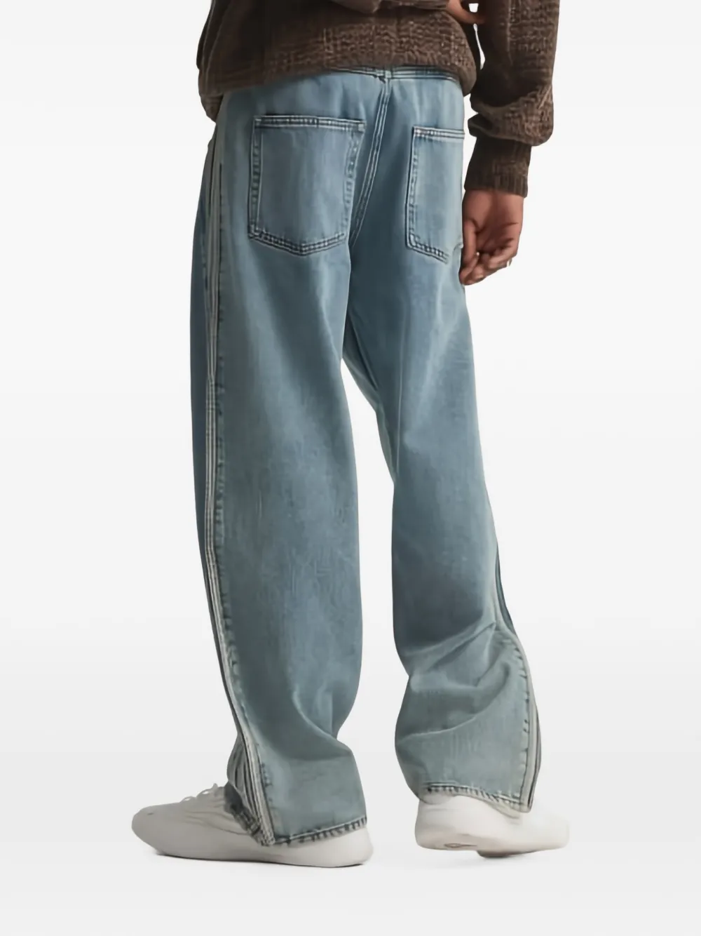 adidas Jeans met zijstreep Blauw