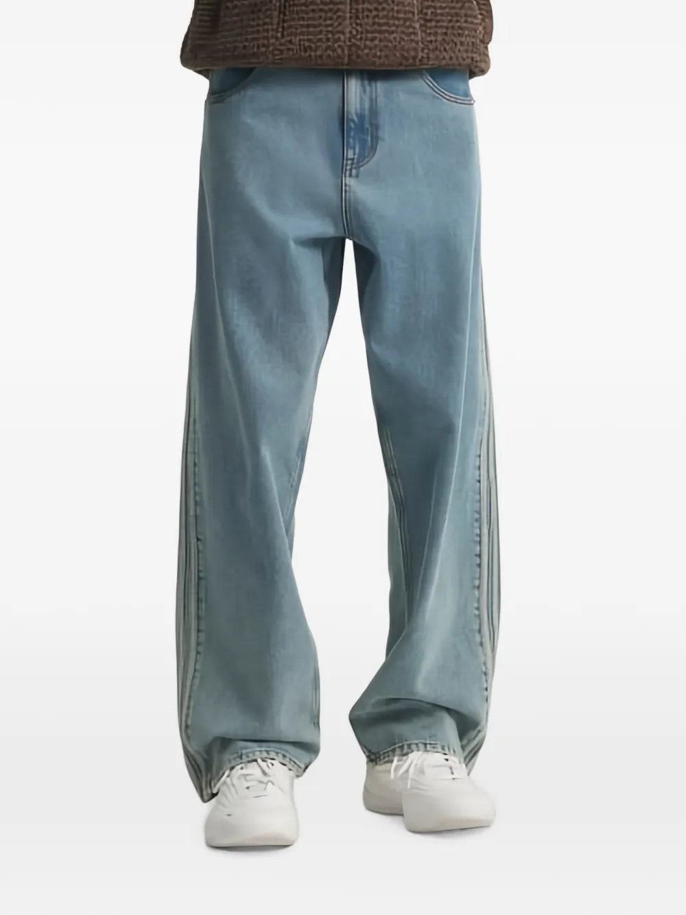 adidas Jeans met zijstreep Blauw