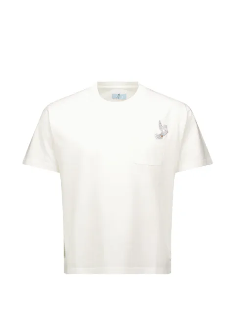 3.PARADIS embroidered-pocket T-shirt
