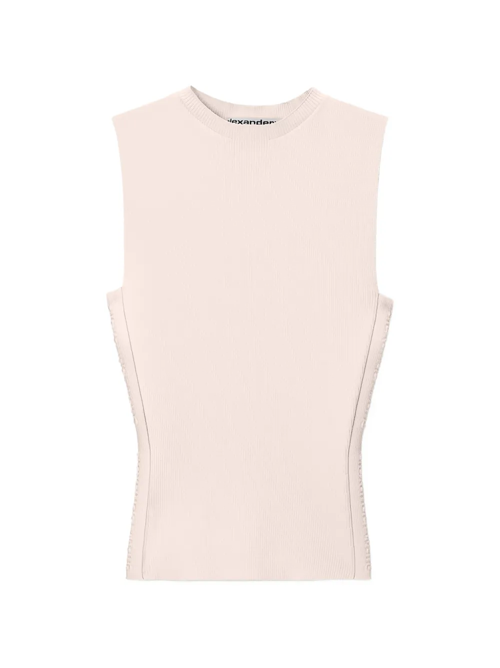 Alexander Wang debossed-logo ribbed tank top - Rosa