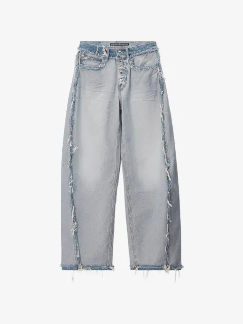 Alexander Wang Calça jeans cintura média com logo gravado