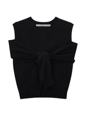 Alexander Wang ビジューロゴ タンクトップ | ブラック | FARFETCH JP