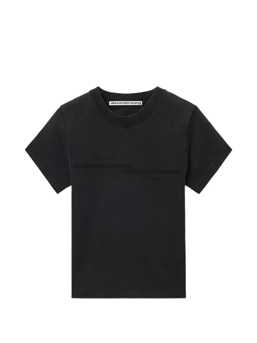 Alexander Wang mirrored logo T-shirt - Nero