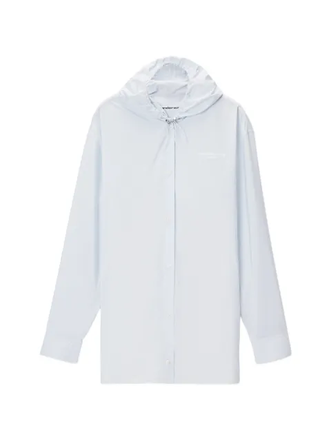 Alexander Wang camisa con motivo de rayas y cordones