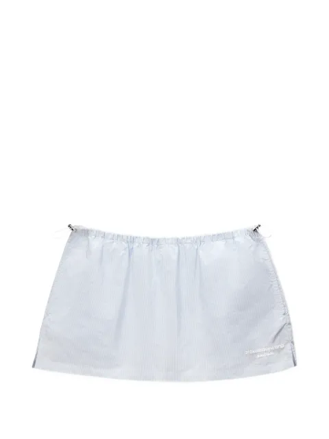 Alexander Wang skorts con rayas estampadas