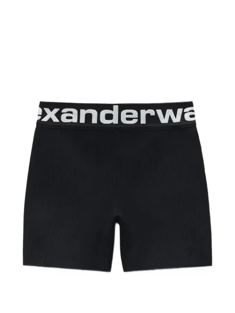 Alexander Wang logo-waistband mini shorts