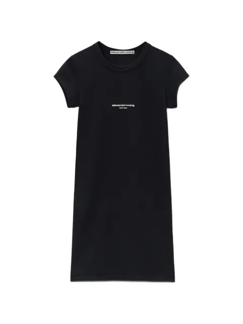 Alexander Wang logo-print short-sleeve dress