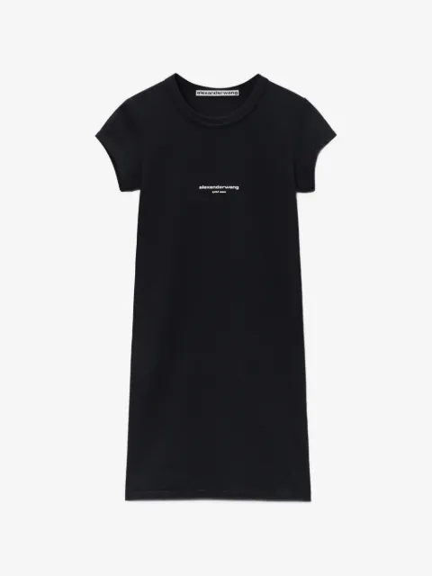 Alexander Wang logo-print short-sleeve dress