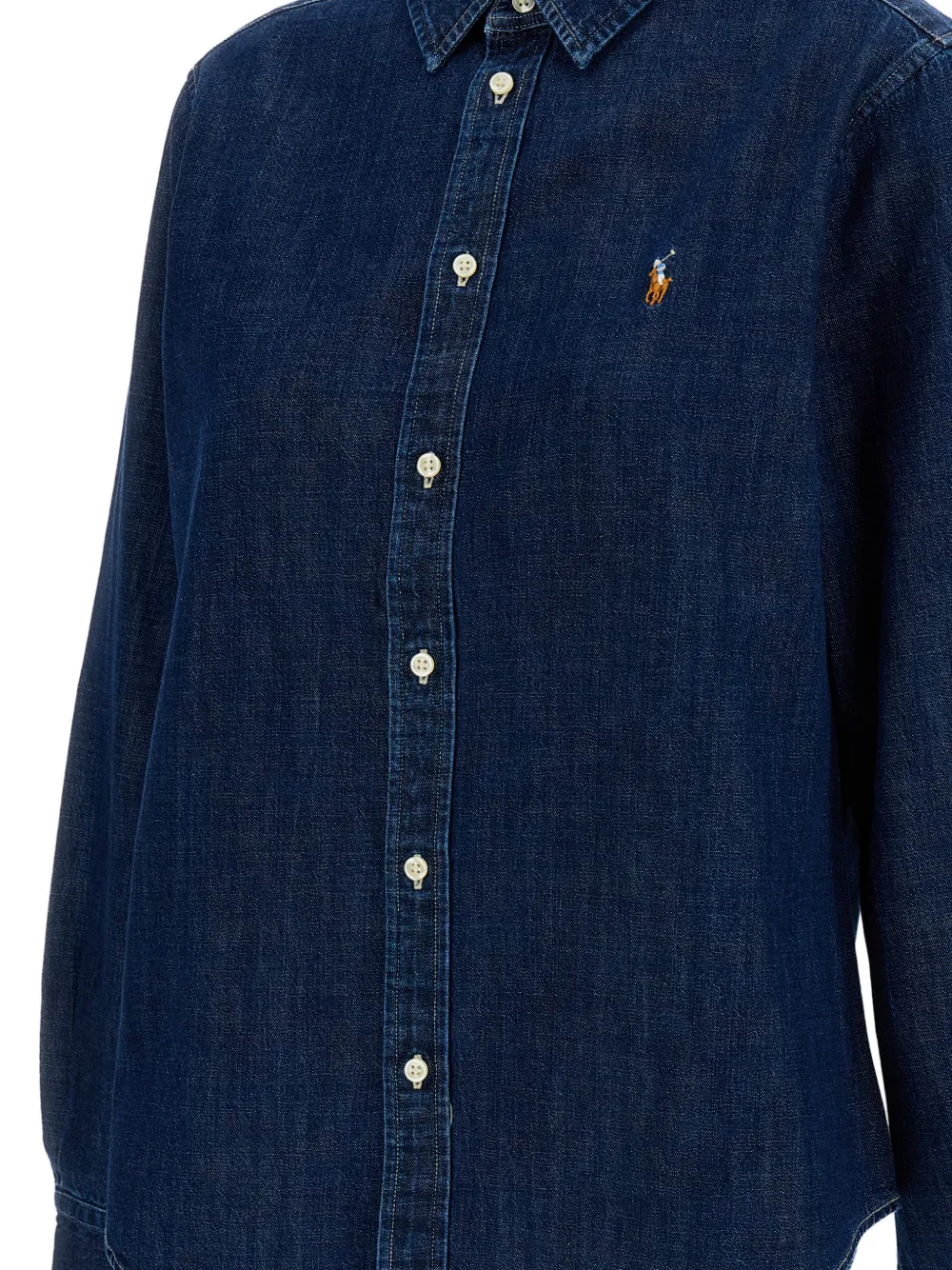 Polo Ralph Lauren Blouse met borduurwerk en logo Blauw