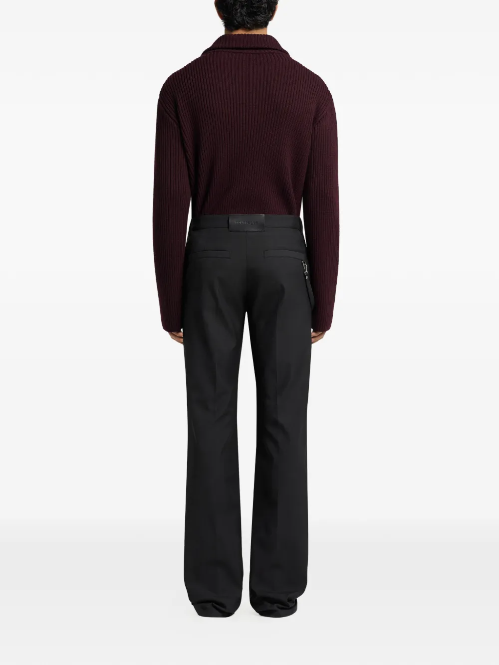 Courrèges Broek met logopatch Zwart