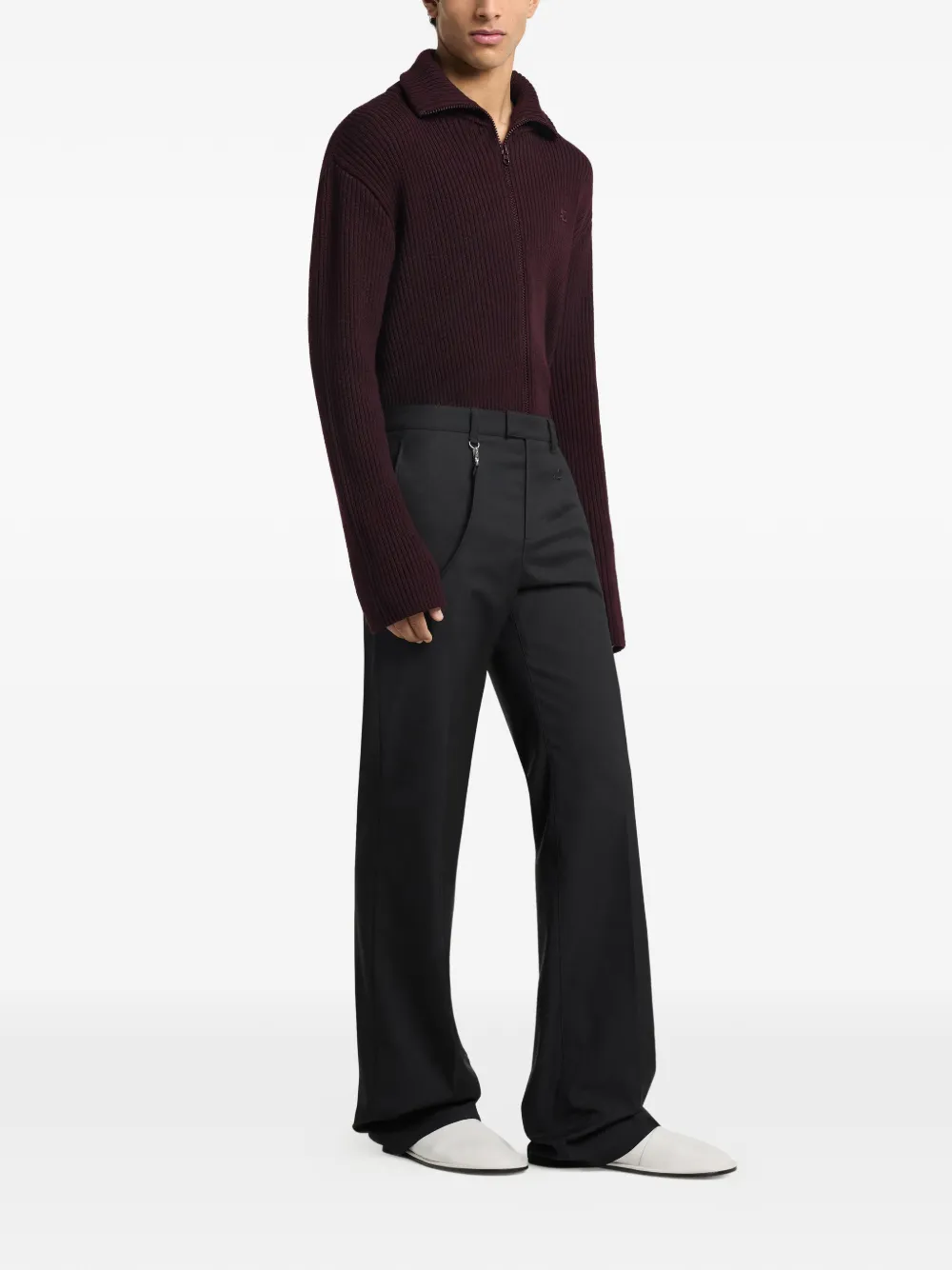 Courrèges Broek met logopatch Zwart