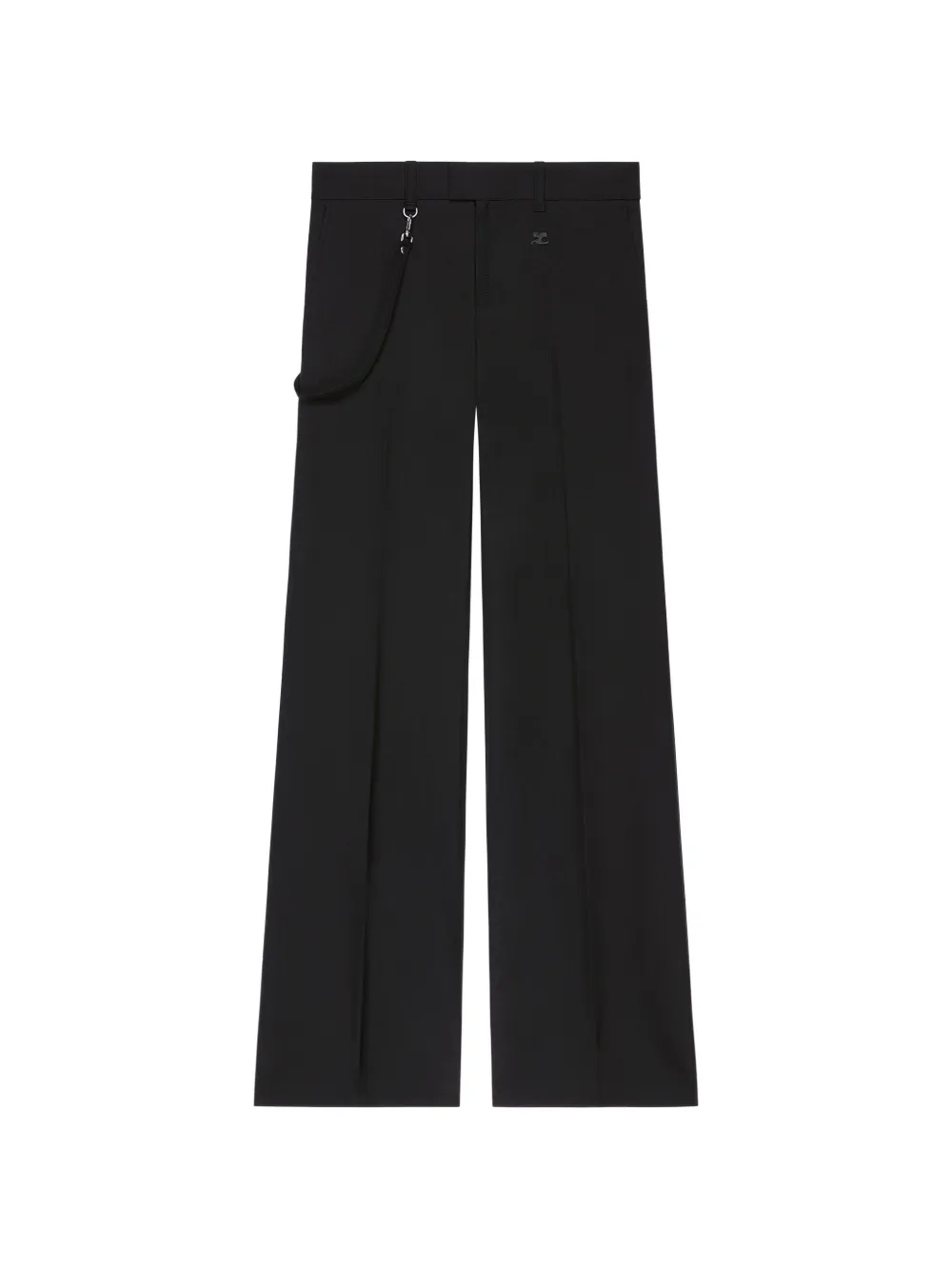 Courrèges Broek met logopatch Zwart