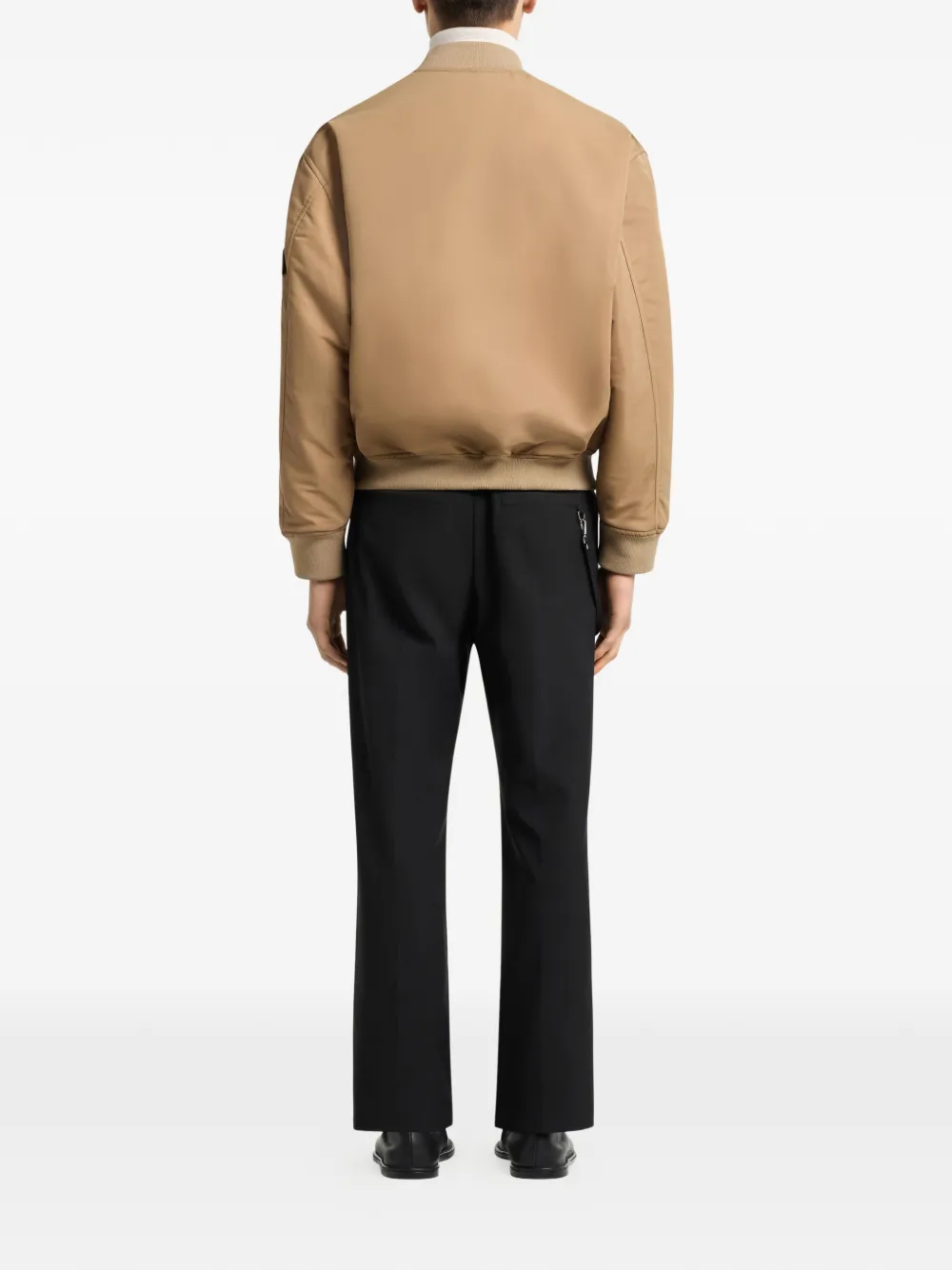 Courrèges Logo-embroidered Tailored Trousers in Black, view 3