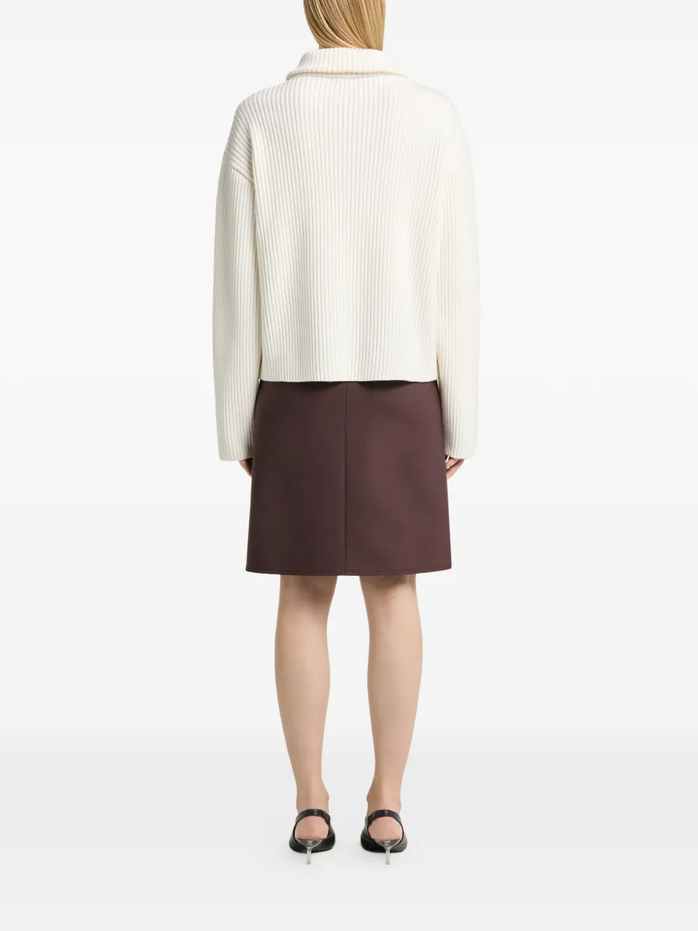 Courrèges Ribgebreide trui Beige