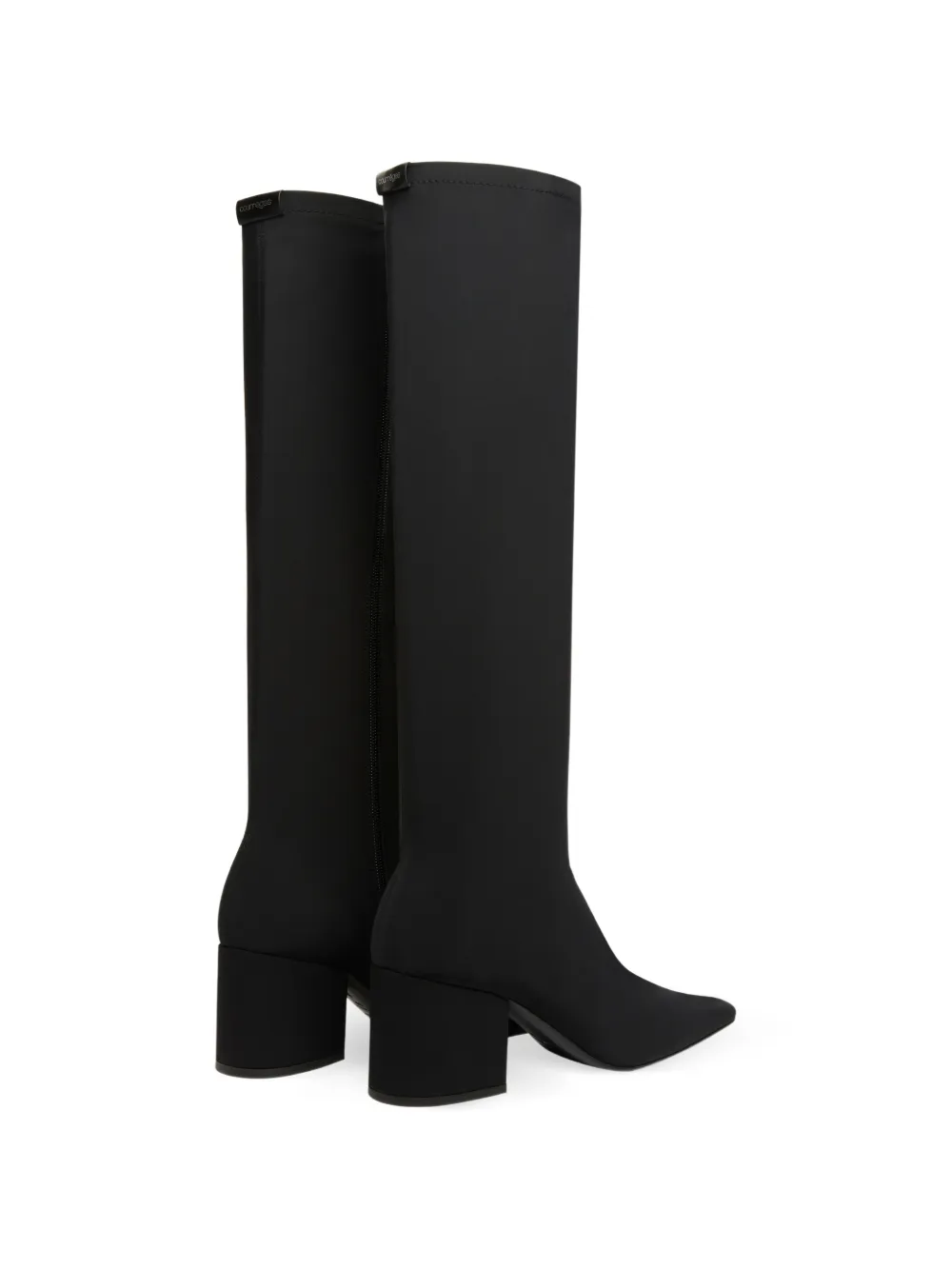  Courrèges Botas Altas Stretch - Negro 