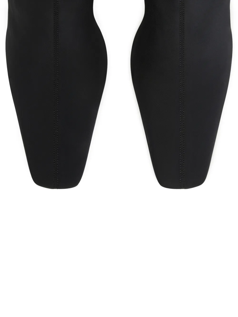 Courrèges Knielaarzen van stretch-jersey Zwart