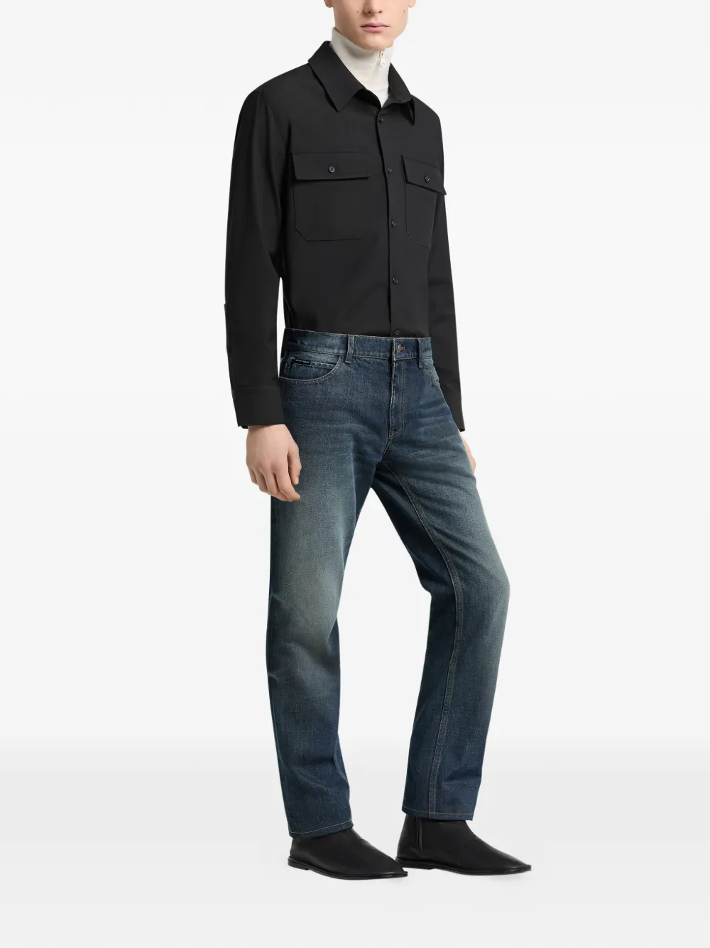 Courrèges Straight jeans Blauw