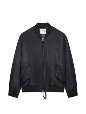 Courrèges Jaqueta Com Zíper | Preto | FARFETCH BR