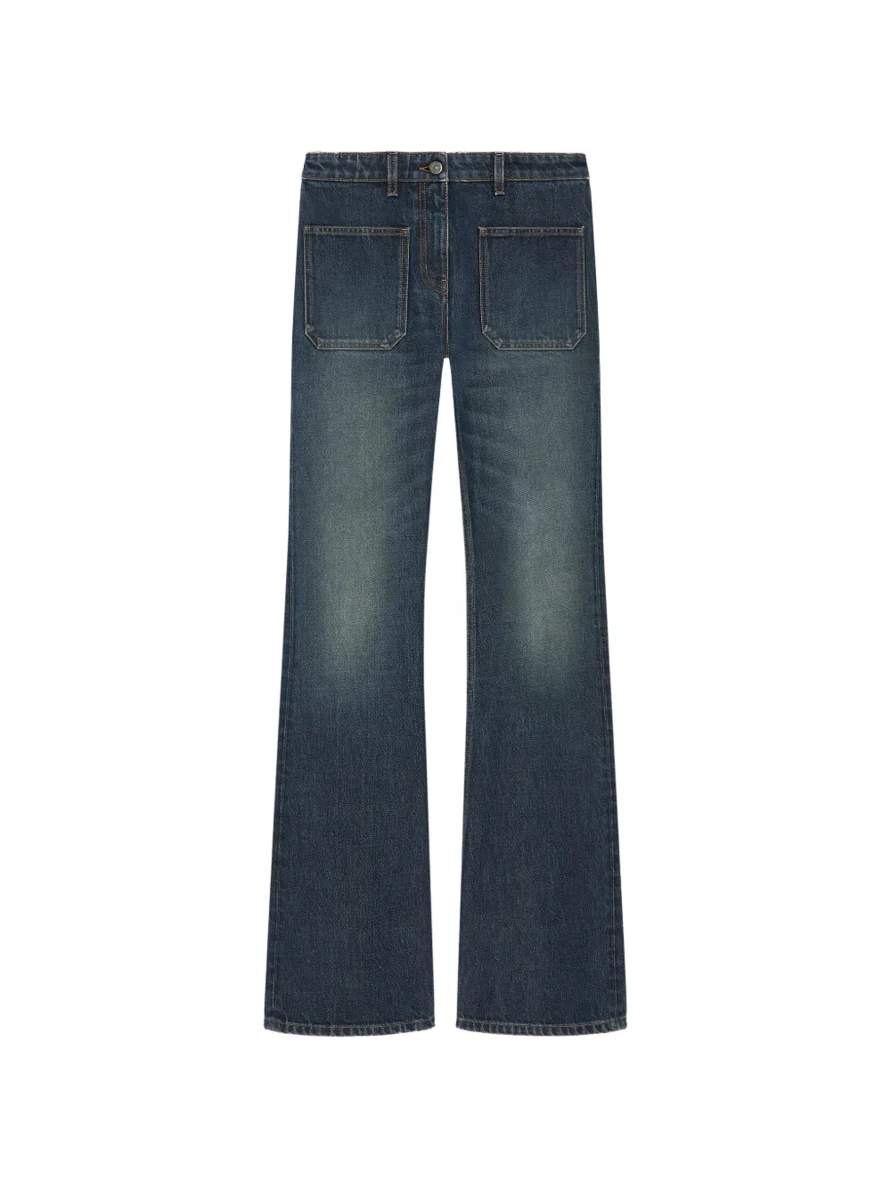 Courrèges Jeans con ricamo - Blu