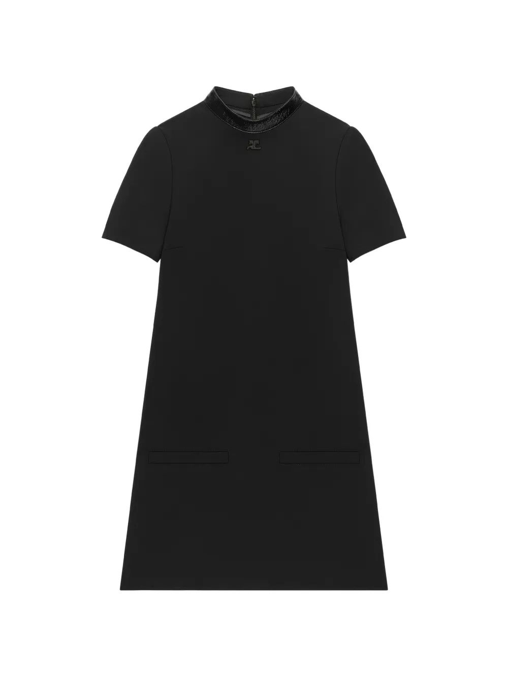 Courrèges Abito corto svasato - Nero